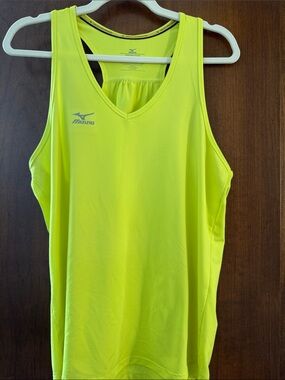 Mizuno Neon Yellow Women’s Racerback Swim Tank